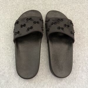 Gucci Pursuit GG Slide Sandals Rubber Interlocking